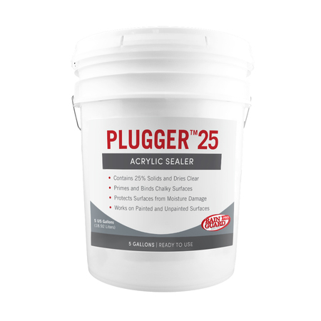 Rainguard Brands 5 Gal. Plugger 25 Acrylic Sealer, Semi-Satin, Clear CR-1526